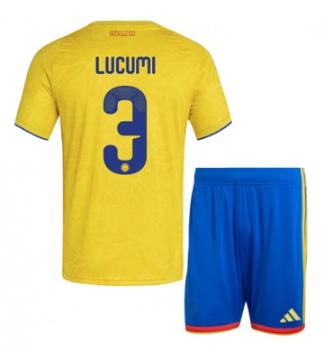 Colombia Jhon Lucumi #3 Hjemmebanetrøje Børn VM 2026 Kortærmet (+ Korte bukser)